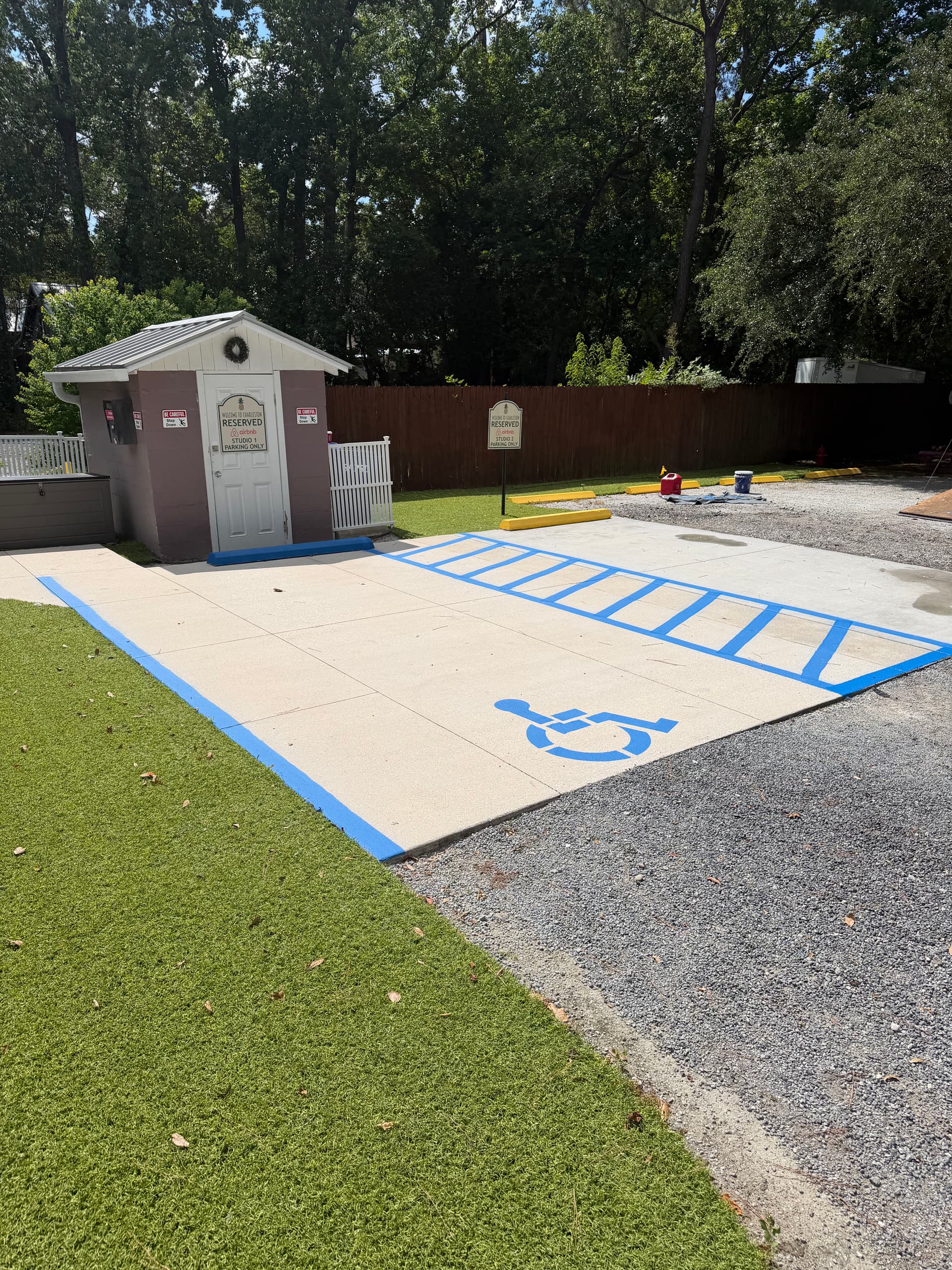 ADA Parking Striping That Brings a Property Up to Code image