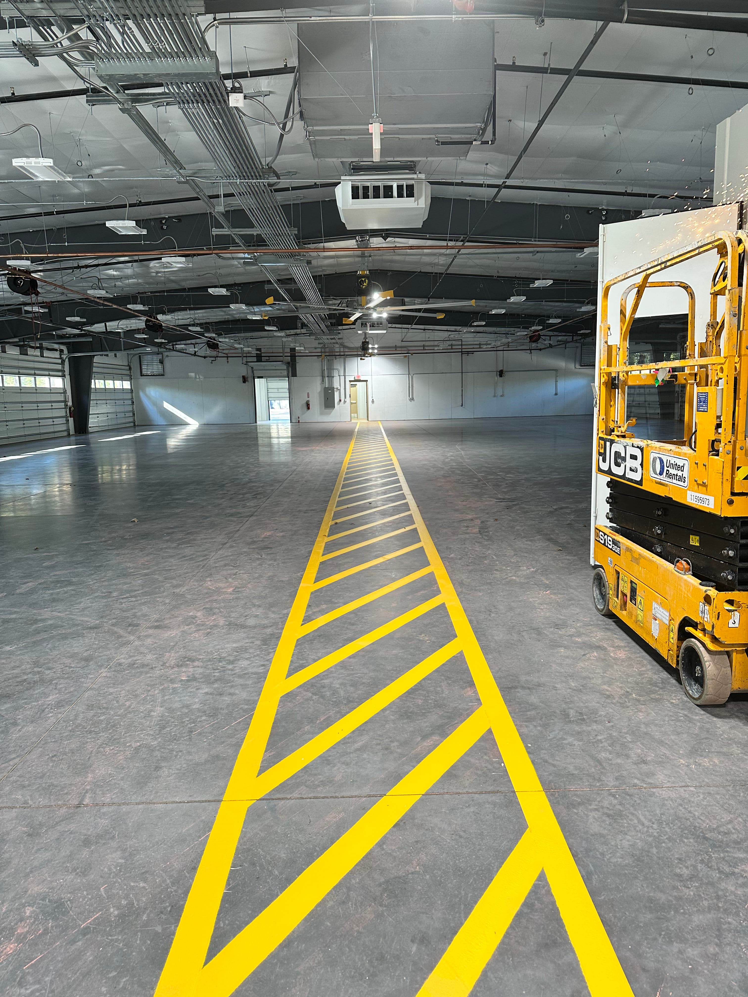 Project Fresh Line Striping for a New Construction Warehouse image