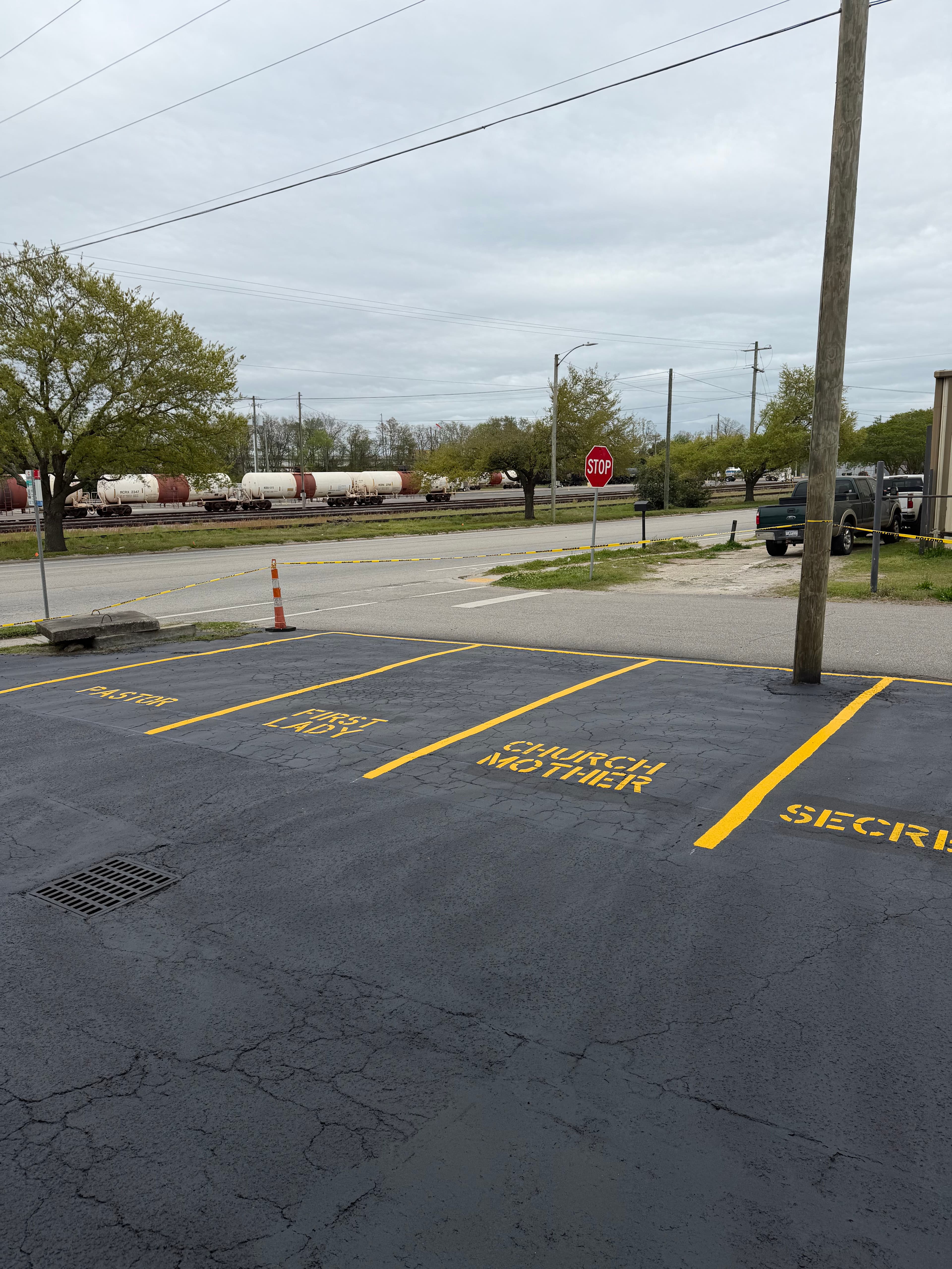 Project Church Parking Lot Seal Coat and Line Striping Done Right image