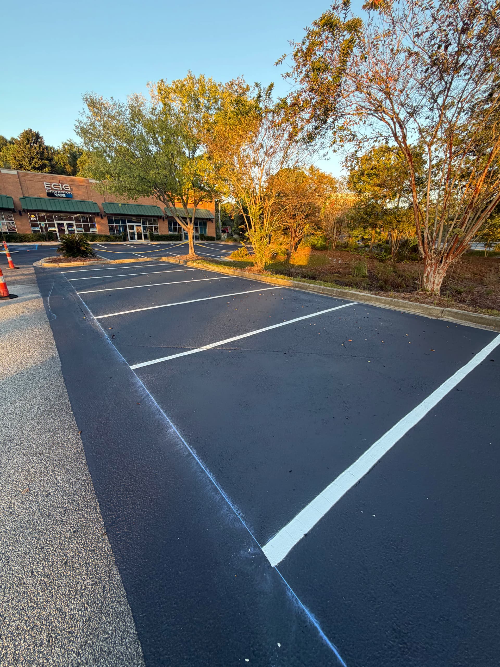 Gallery photos for Parking Lot Sealcoating and Striping Done Right in Summerville SC: Image #1