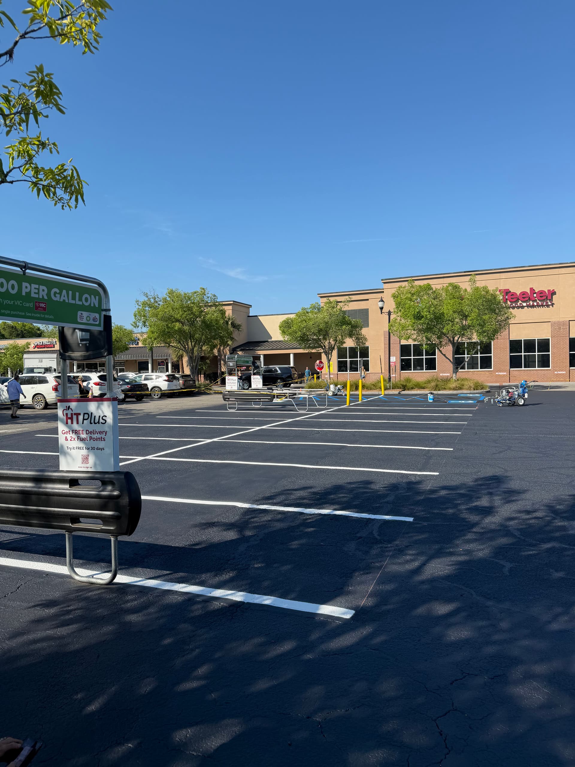 Gallery photos for Full Lot Seal Coat and Line Striping at Sea Island Shopping Center: Image #2