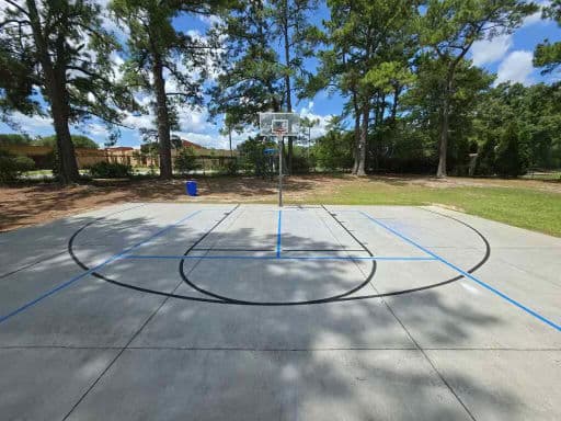 Basketball and Pickleball Court Striping for a Local Church image
