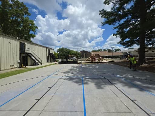 Gallery photos for Basketball and Pickleball Court Striping for a Local Church: Image #1