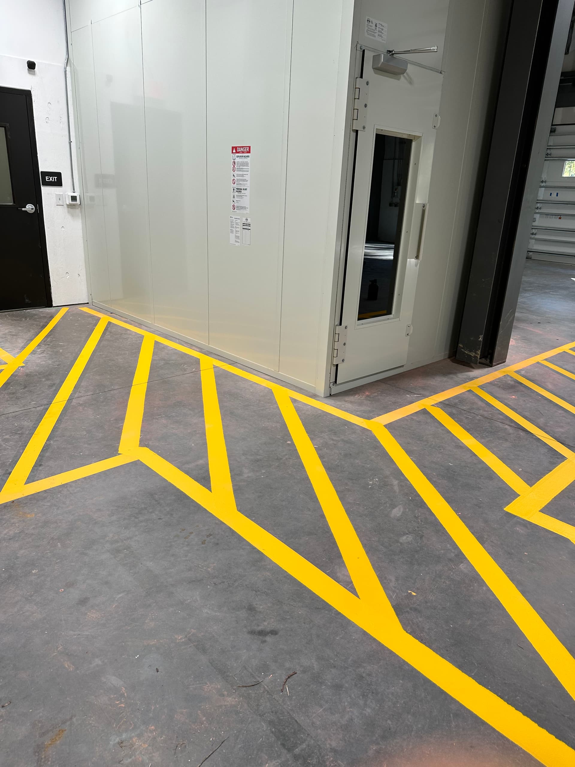 Gallery photos for Fresh Line Striping for a New Construction Warehouse: Image #2