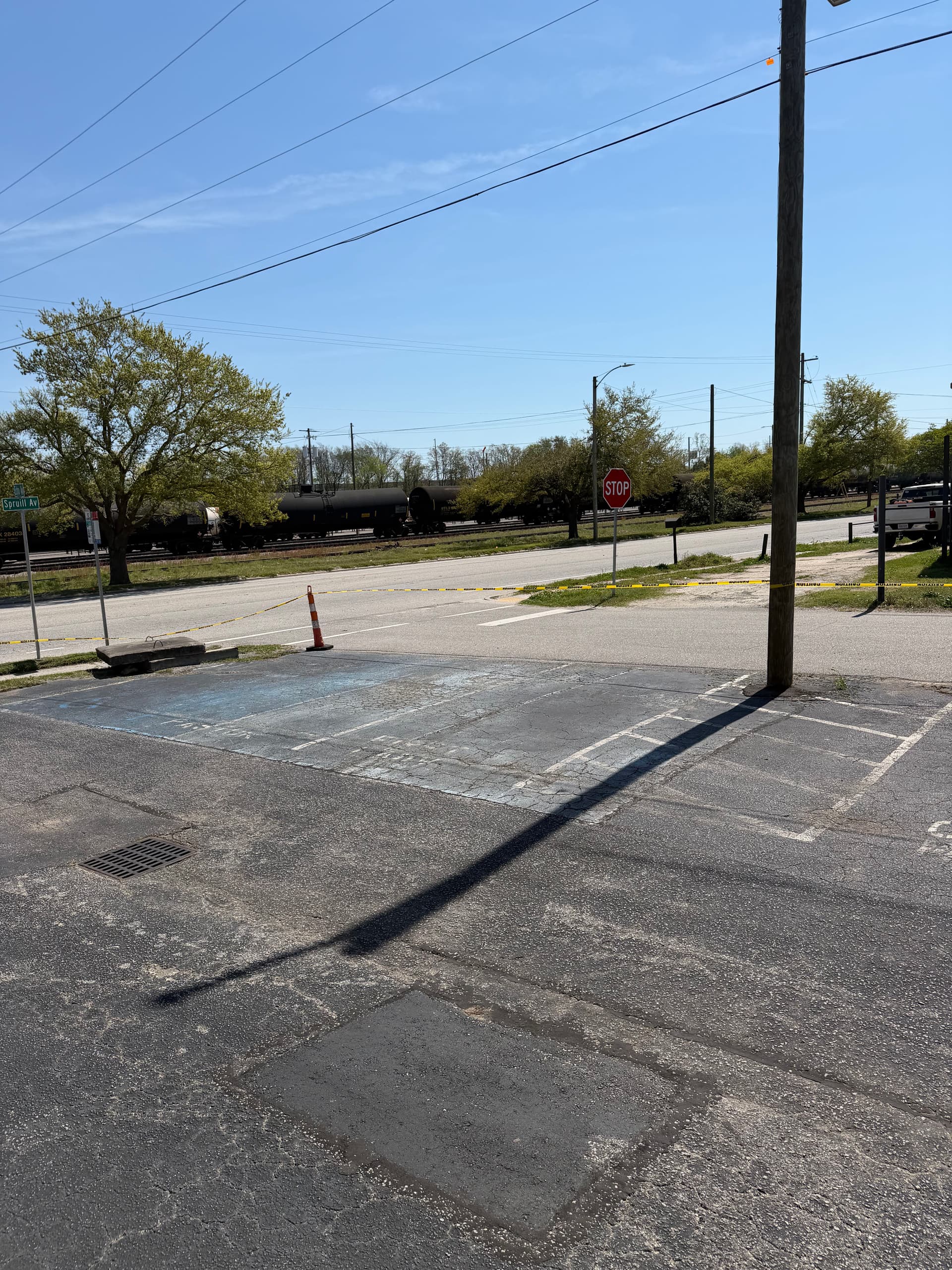 Gallery photos for Church Parking Lot Seal Coat and Line Striping Done Right: Image #1