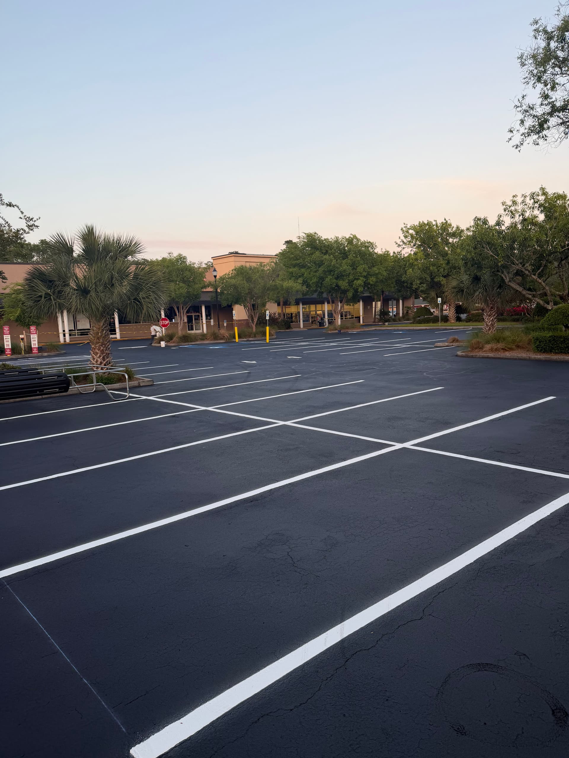 Full Lot Seal Coat and Line Striping at Sea Island Shopping Center image