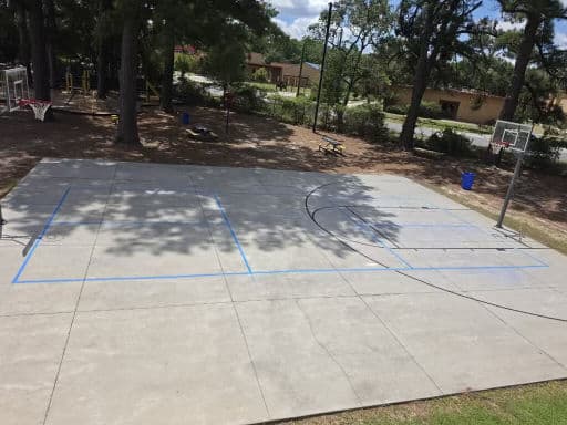 Gallery photos for Basketball and Pickleball Court Striping for a Local Church: Image #2