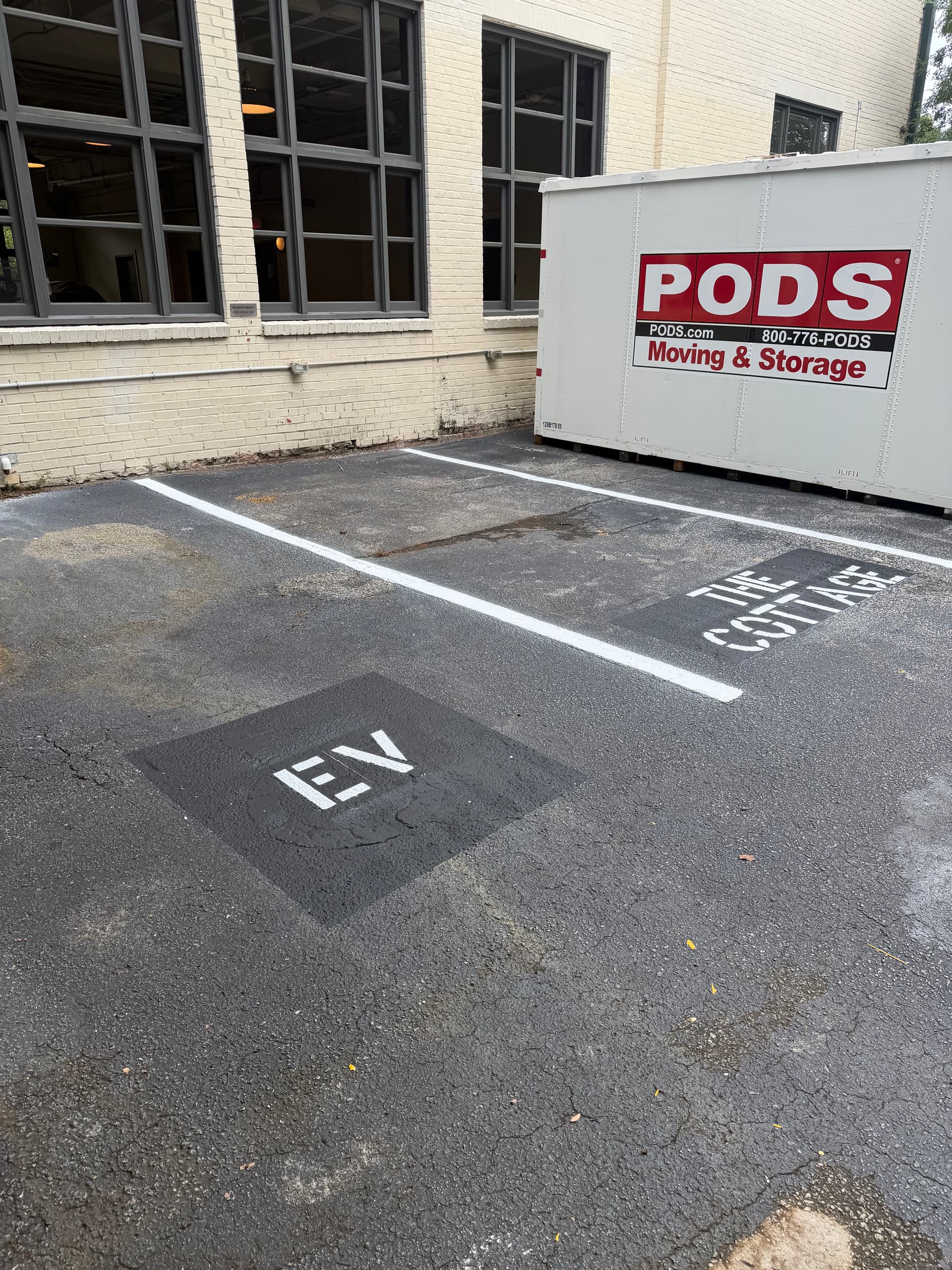 Gallery photos for Fresh Striping and Stenciling for a Downtown Charleston Parking Lot: Image #2